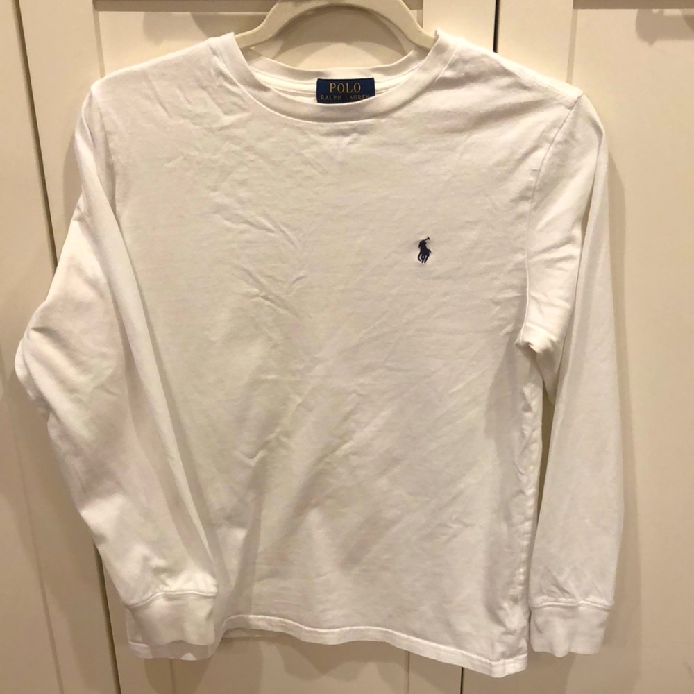 Ralph Lauren Polo long sleeved white t-shirt
